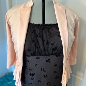 Torrid Light Pink Ruffle Blazer Jacket - Size 3